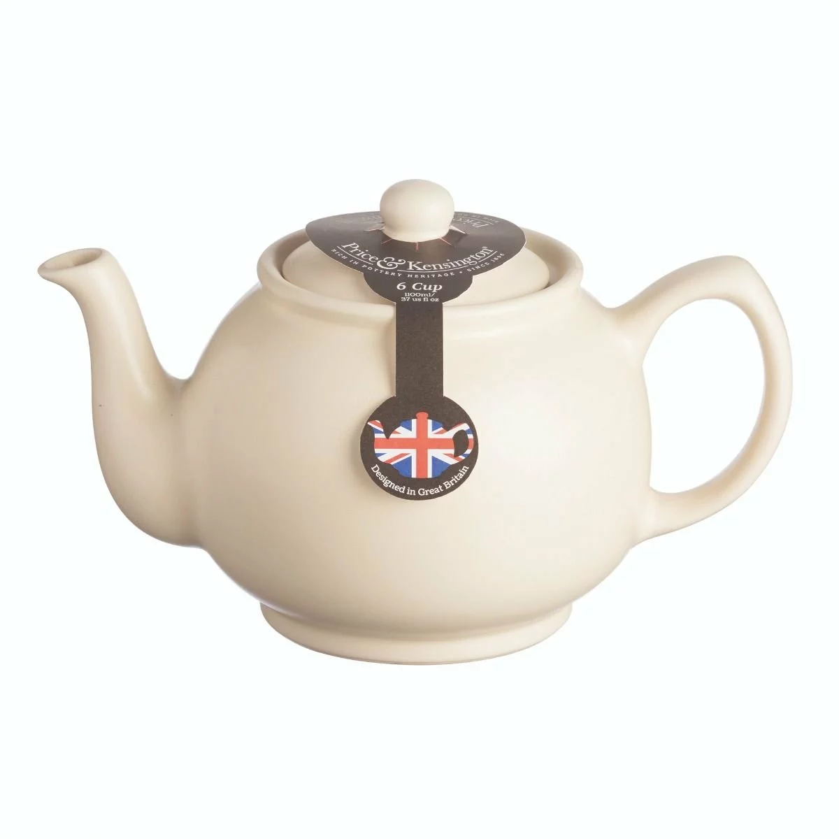 Price & Kensington 6-Cup Teapot | Matte Cream - Image 2