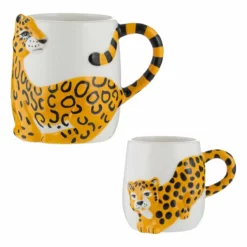 Price & Kensington Animal Mugs (Set Of 2) | Cheetah