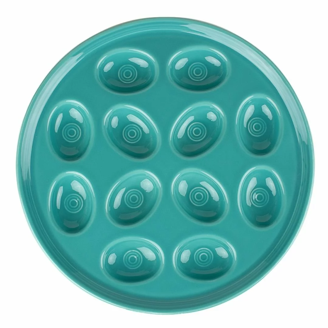 Fiesta® Egg Plate/Tray | Turquoise