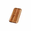 TeakHaus Essential Edge Grain Rectangle Serving Tray | 12" X 5" X .5"
