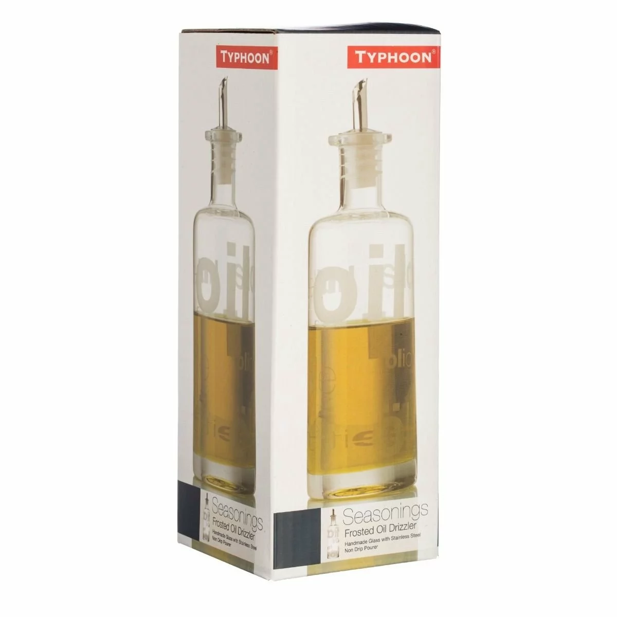 Typhoon 12oz Frosted Glass Oil/Vinegar Bottle - Image 2