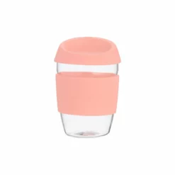 Typhoon PURE 13.5oz Reusable Glass Coffee Cup | Pink
