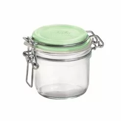 Bormioli Rocco 6.75oz Swing Top Fido Jar | Green Top