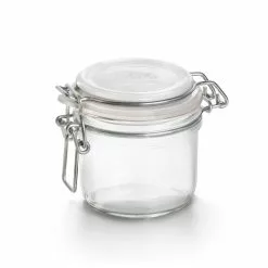 Bormioli Rocco 6.75oz Swing Top Fido Jar | White Top