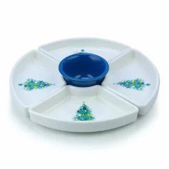 Fiesta® 5-Piece Entertaining Set | Blue Christmas Tree (White)