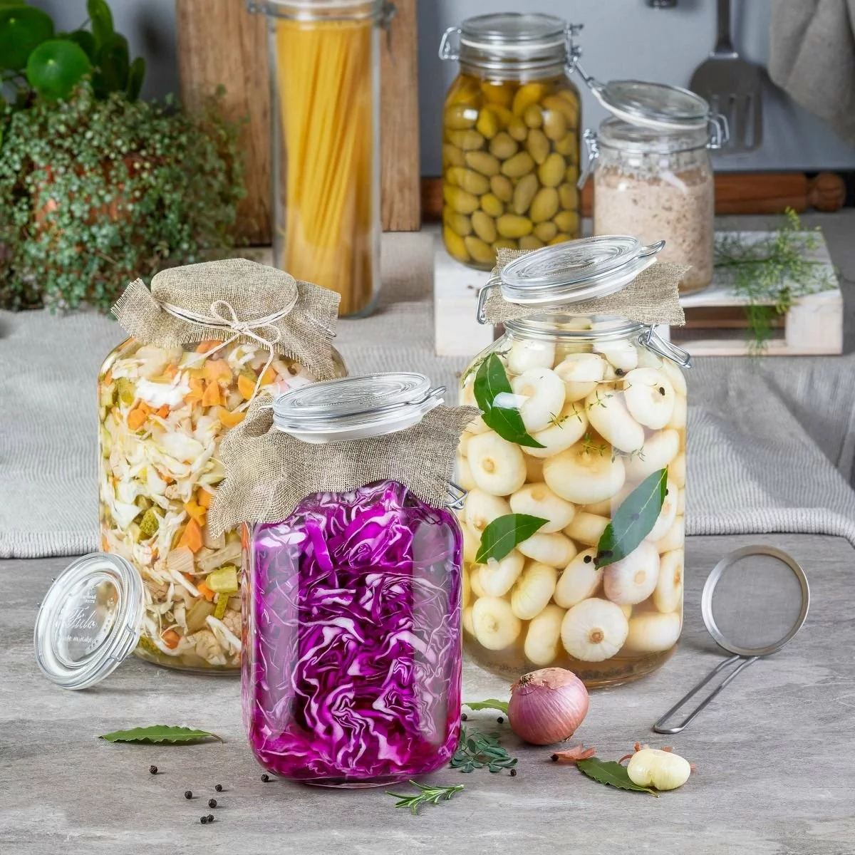 Bormioli Rocco 2L Swing Top Fido Canning Jar - Image 3