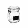 Bormioli Rocco 0.75L Swing Top Storage Jar With Chalkboard Label
