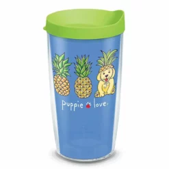 Tervis® 16oz Double-Walled Insulated Tumbler With Lid | Puppie Love - Pineapple Disguise