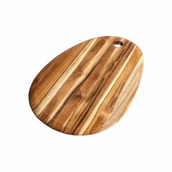TeakHaus Elegant Edge Grain Oval Cutting And Serving Board | 14" X 9" X .55"