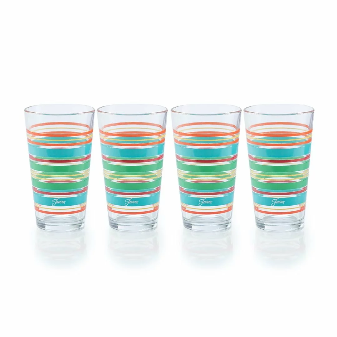 Fiesta® Drinkware Set Of 16 | Rainbow Radiance - Image 4