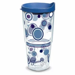 Tervis® 24oz Double-Walled Insulated Tumbler With Lid | Fiesta® Dots - Lapis