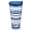 Tervis® 24oz Double-Walled Insulated Tumbler With Lid | Fiesta® Stripes - Lapis