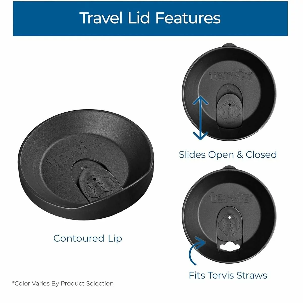 Tervis® 24oz Double-Walled Insulated Tumbler With Lid | Fiesta® Dots - Lapis - Image 4