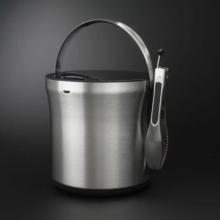 OXO SteeL Ice Bucket & Tong Set - Image 2
