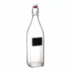 Bormioli Rocco 33.75oz Swing Top Glass Bottle With Chalkboard Label