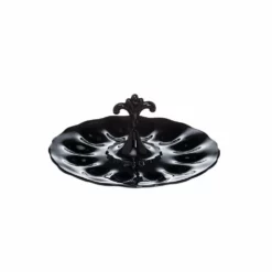 Mosser Glass Anna Egg Plate | Black