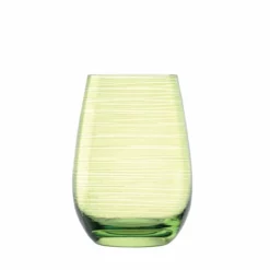 Stolzle 15.75oz Olympia Twister Glass Tumblers - Set Of 6 | Green