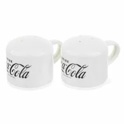 TableCraft 4oz Coca-Cola Enamel Salt & Pepper Shakers