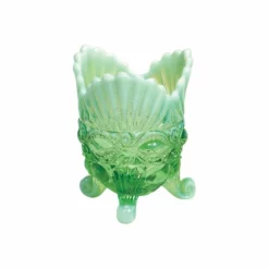 Mosser Glass Eye Winker Spooner Dish | Green Opal