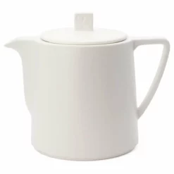 Bredemeijer Lund 34oz Ceramic Teapot | White