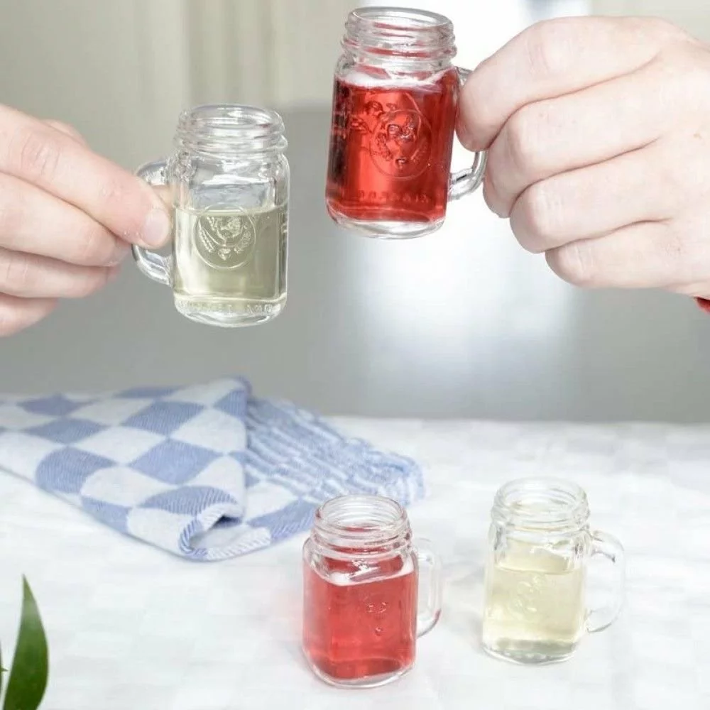 Kikkerland Shot Glasses - Set Of 4 | Mason Jars - Image 2
