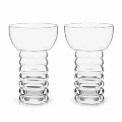 Viski® Crystal Pearl Diver Glasses
