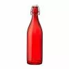 Bormioli Rocco 33.75oz Swing Top Giara Glass Bottle | Red