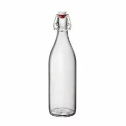 Bormioli Rocco 33.75oz Swing Top Giara Glass Bottle | Clear