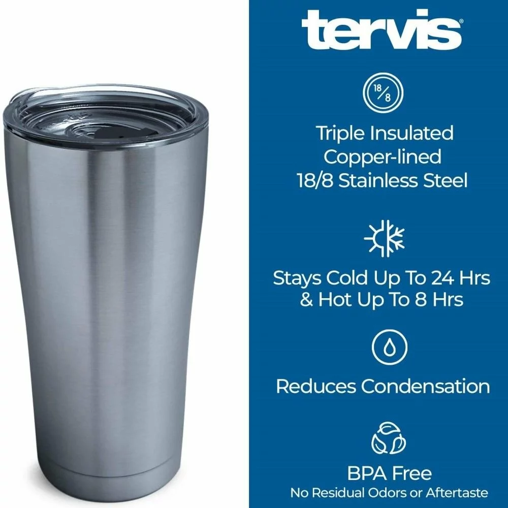 Tervis® 20oz Triple-Walled Insulated Stainless Steel Tumbler With Lid | Yellow Floral - "Best Mom Ever" - Image 3