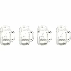 Kikkerland Shot Glasses - Set Of 4 | Mason Jars