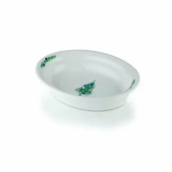 Fiesta® 40oz Oval Vegetable Bowl | Blue Christmas Tree (White)
