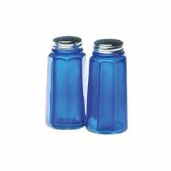 Mosser Glass Panel Salt And Pepper Shakers | Cobalt