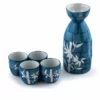 Fuji Merchandise 5-Piece Sake Set | Blue Bamboo