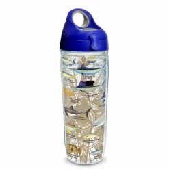 Tervis® 24oz Double-Walled Insulated Tumbler With Water Bottle Lid | Guy Harvey® Charts
