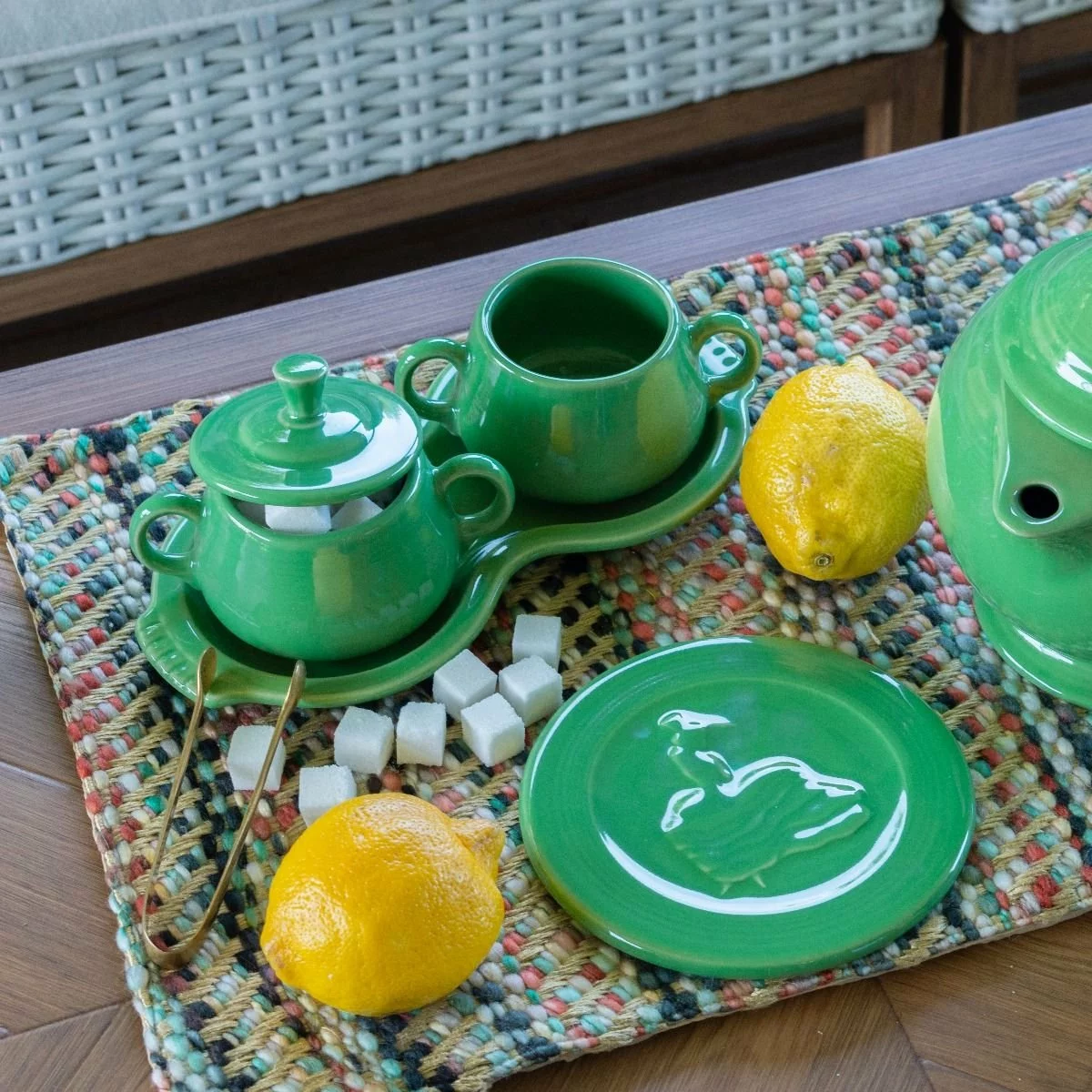 Fiesta® Sugar & Cream Tray Set | Meadow - Image 2