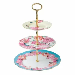 Miranda Kerr For Royal Albert 3-Tier Cake Stand | Devotion, Gratitude & Joy
