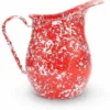 Crow Canyon Home Crow Canyon Enameled Pitcher Red Marble