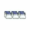 Bormioli Rocco 0.5L Swing Top Fido Canning Jars - Blue Lid | 6-pack