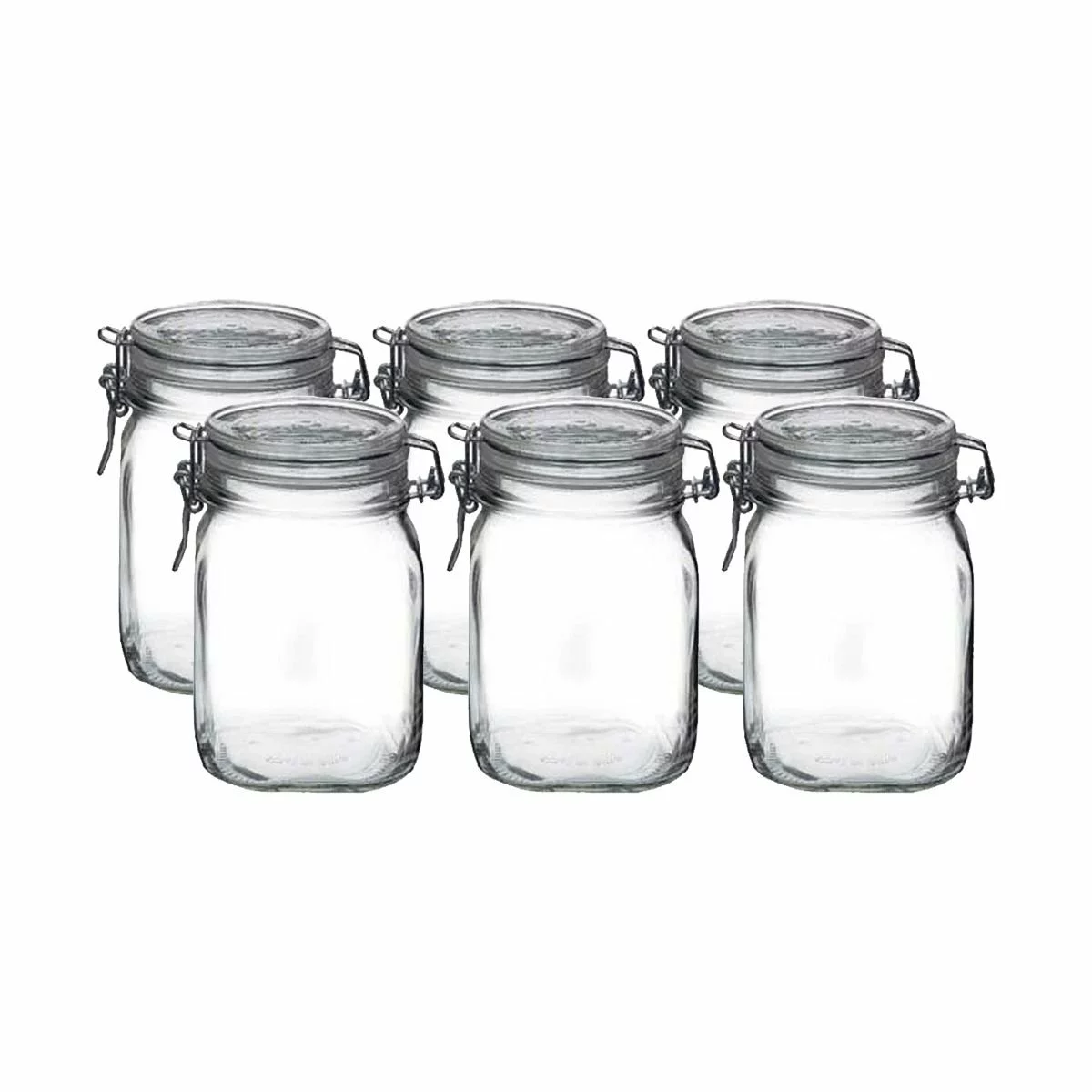 Bormioli Rocco 1L Swing Top Fido Canning Jars | 6-pack