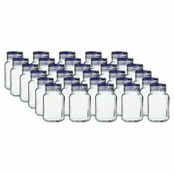 Bormioli Rocco 2L Swing Top Fido Glass Jars - Blue Lid | 30-pack