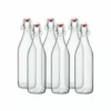 Bormioli Rocco 33.75oz Swing Top Giara Glass Bottles - Clear | 6-pack