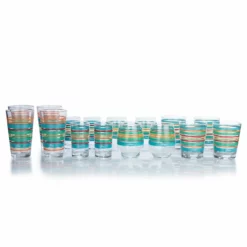 Fiesta® Drinkware Set Of 16 | Rainbow Radiance