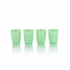 Mosser Glass 4-Piece 6oz Panel Tumbler Set | Jade