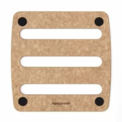 Epicurean 7"× 7" Trivet | Natural & Black