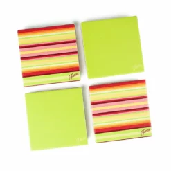 Fiesta® Coaster Set | 4-Piece (Warm Stripe)