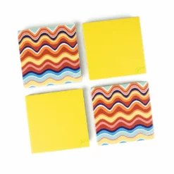 Fiesta® Coaster Set | 4-Piece (Multi Wave)