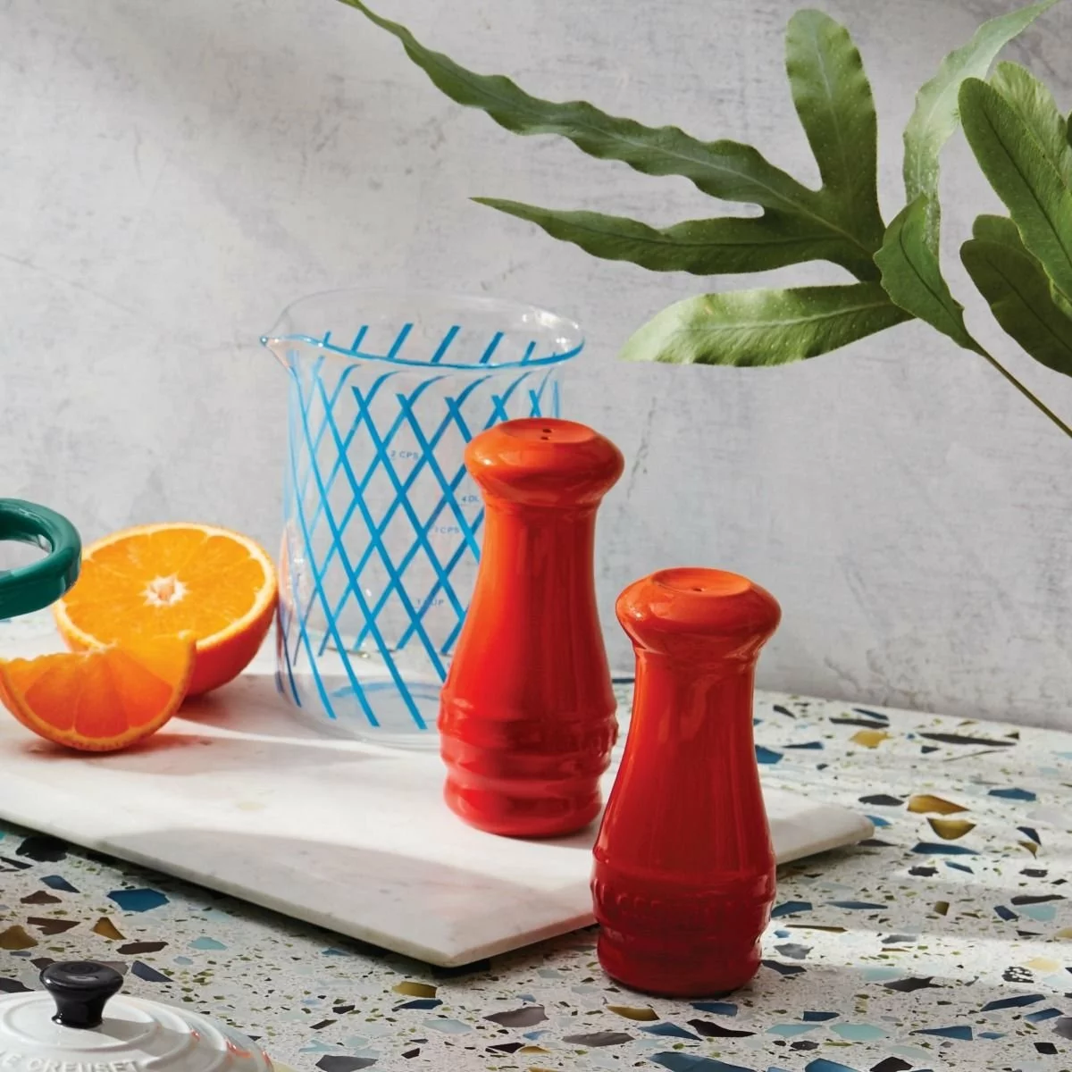 Le Creuset 2-Piece Salt & Pepper Shakers | Flame Orange - Image 2