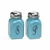Mosser Glass Monogram Salt & Pepper Set | Georgia Blue