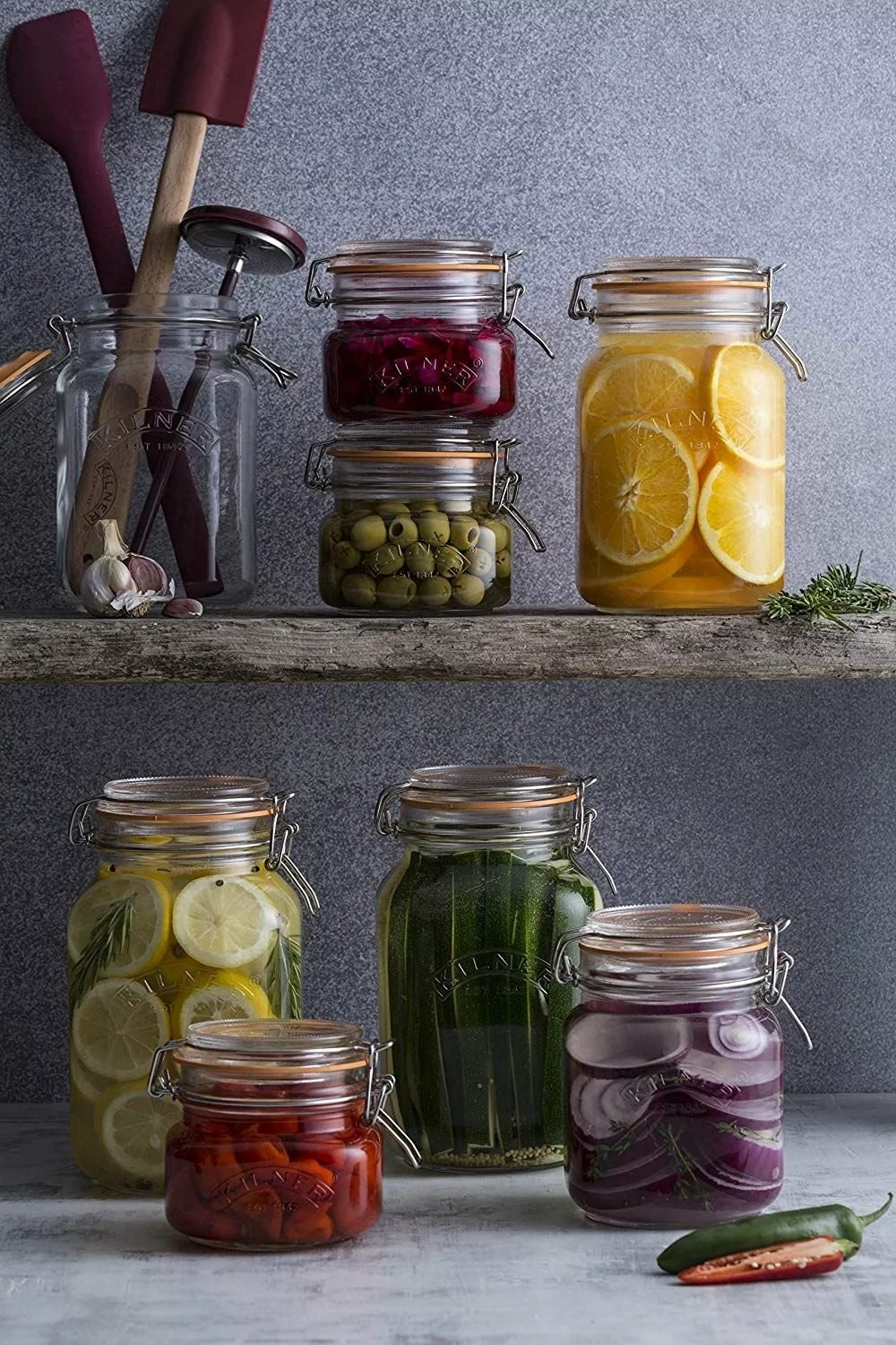 Kilner Swing Top Square Glass Jar | 1L - Image 2