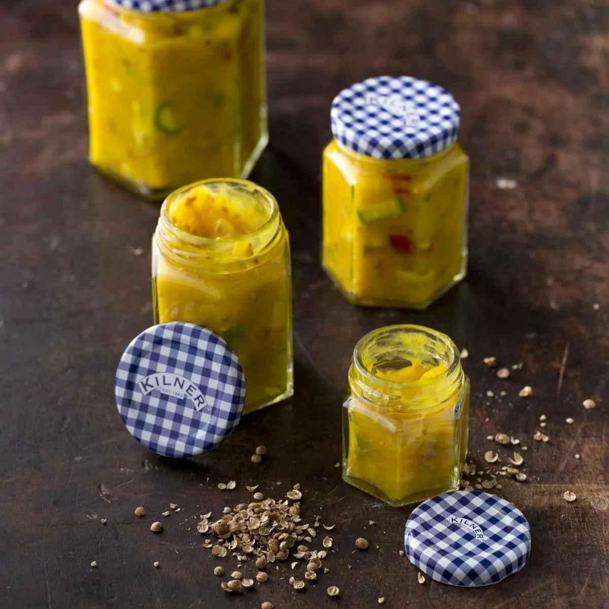 Kilner Twist Top Hexagonal Jar (Blue) | 3.7oz - Image 4